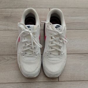 Nike Women's Air White and Pink Sneakers